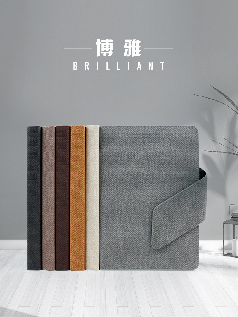 商务笔记本子文具定制 创意实用多功能活页笔记本可定制印刷logo封面定做礼盒套装 a5会议记录本办公送礼